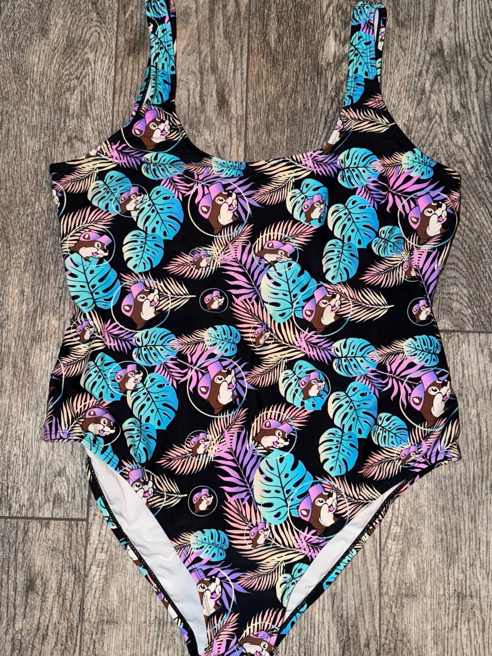Buc-ee’s XL Tropical Beaver One Piece Swimsuit